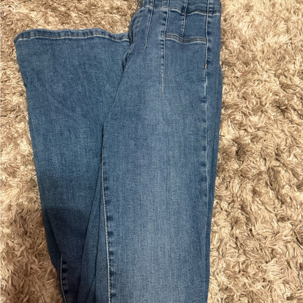 We The Free Medium Blue Wide-Leg Flare Jeans
